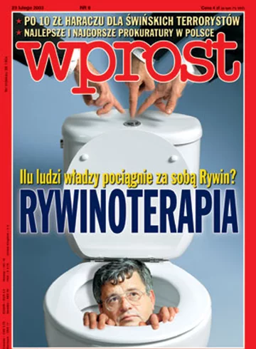 Okładka tygodnika Wprost nr 8/2003 (1056)