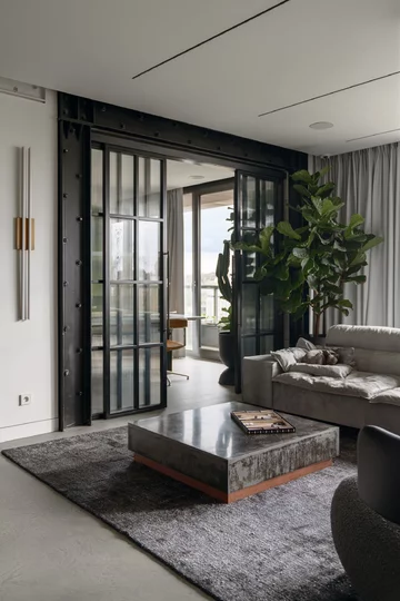 Nowoczesny apartament w Bydgoszczy, projekt CXA 