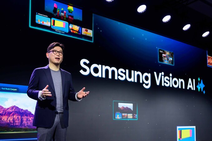 Prezentacja Samsung Vision AI na targach CES w styczniu 2025 w Las Vegas