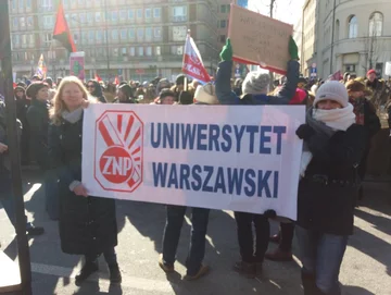 Marsz antyfaszystów w Warszawie. 17 marca 2018 r. 