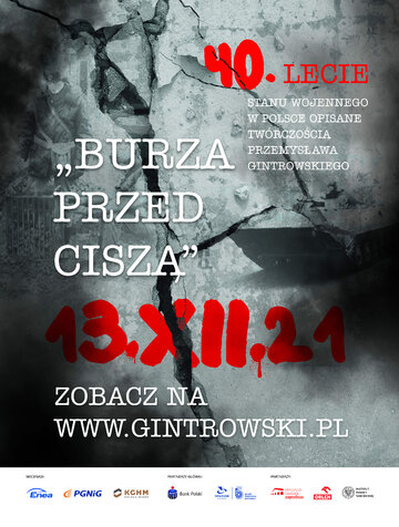Plakat filmu &bdquo;Burza przed ciszą&rdquo;