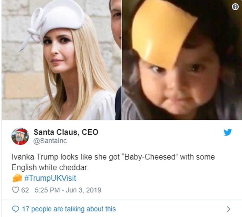Ivanka Trump jak dziecko z plastrem sera na czole? 
