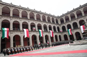 Ceremonia powitania Andrzeja Dudy 