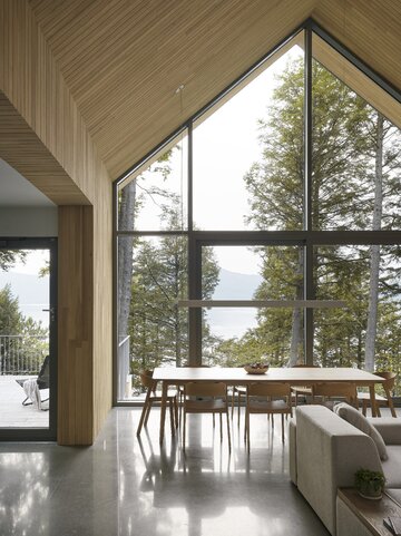 Minimalistyczny dom na klifie, projekt Matière Première Architecture 