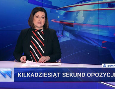 „Wiadomości” TVP nie przepuściły okazji, aby uderzyć w opozycję....