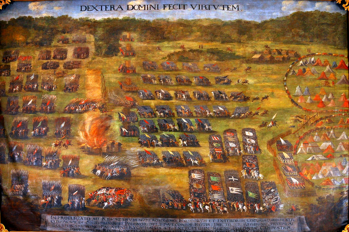 Bitwa pod Kłuszynem, obraz autorstwa Szymona Boguszowicza