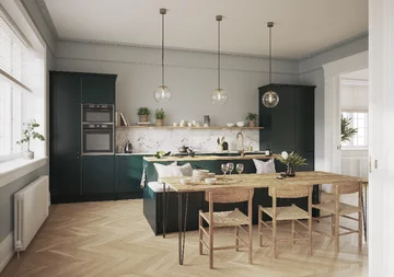 Funkcjonalna i ergonomiczna zabudowa kuchenna 