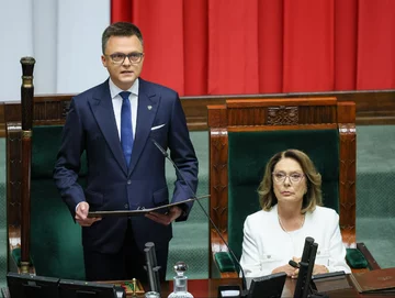 Szymon Hołownia i Małgorzata Kidawa-Błońska 