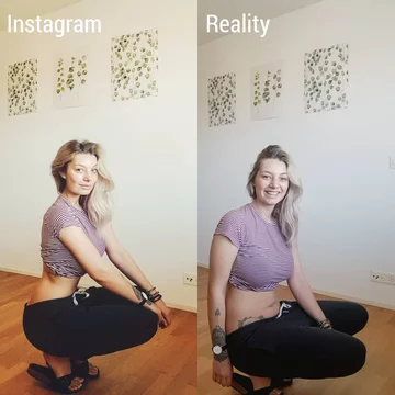 Instagram kontra rzeczywistość 