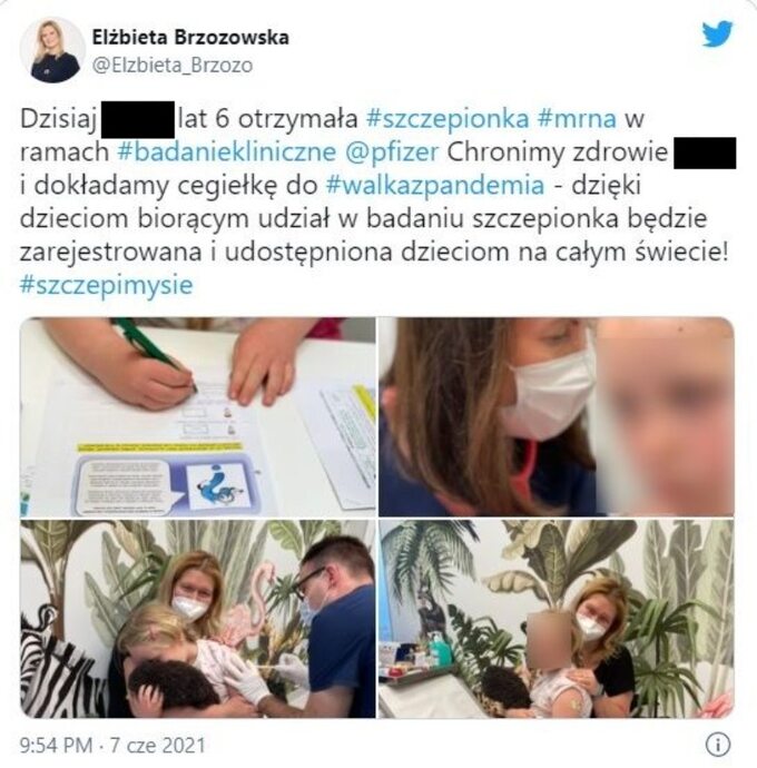 Polska 6-latka zaszczepiona przeciw COVID-19