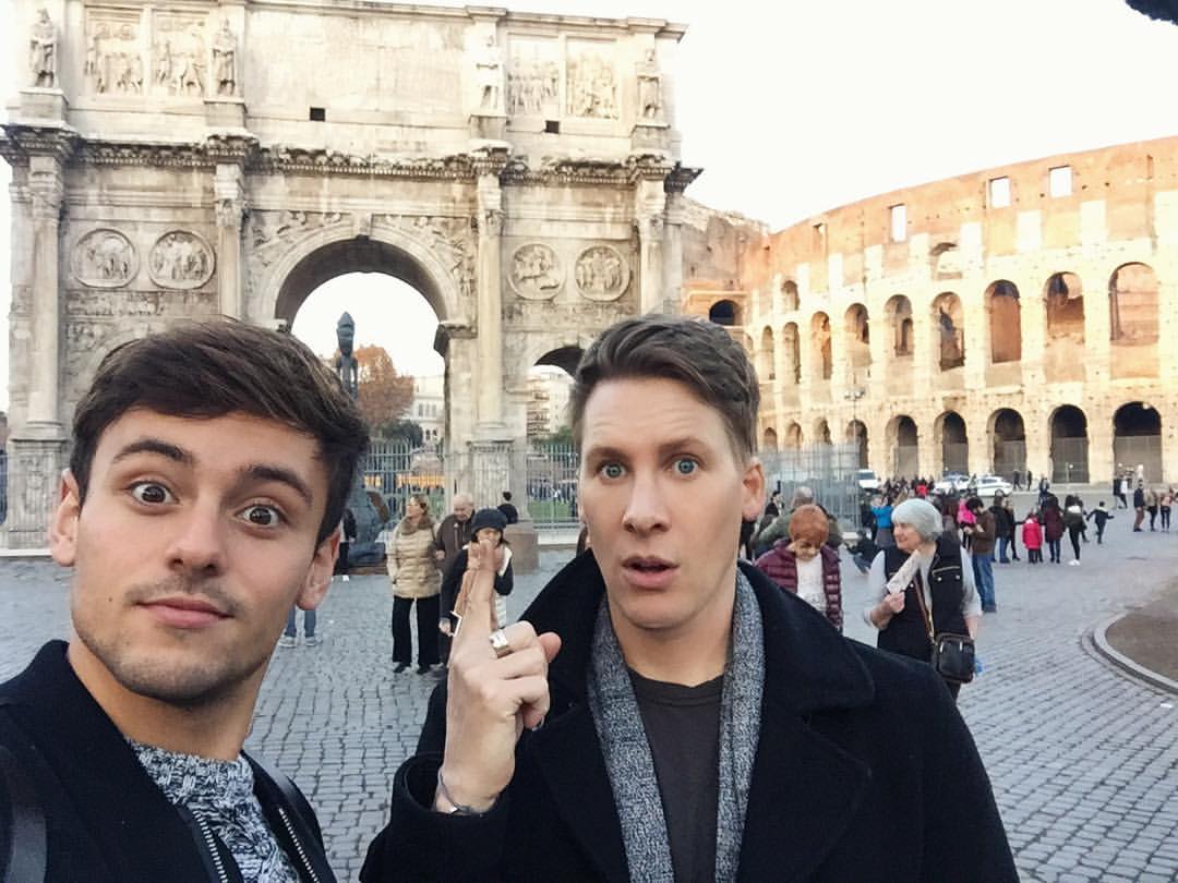 Tom Daley i Dustin Lance Black 