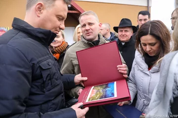 Prezydent na terenach dotkniętych sierpniową nawałnicą 