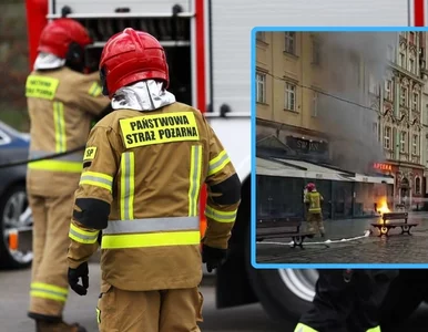 Miniatura: Pożar na wrocławskim rynku. Są poszkodowani