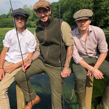 David Beckham z bliskimi 