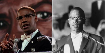 Denzel Washington jako Malcolm X