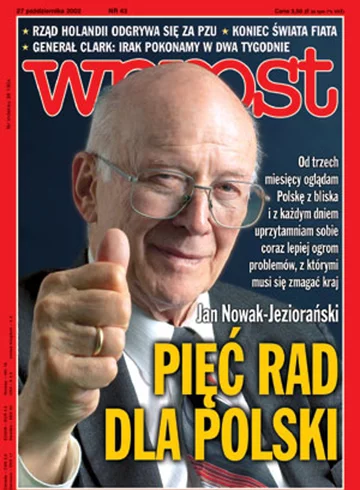 Okładka tygodnika Wprost nr 43/2002 (1039)