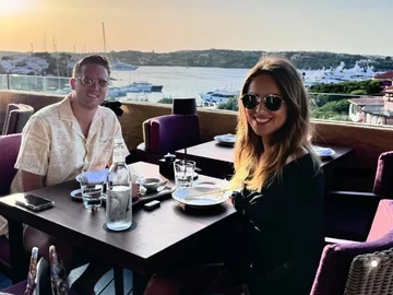 Laura Zielińska z mężem Piotrem 