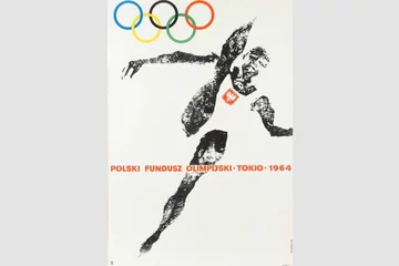 Plakat olimpijski Tokyo 1964 Wiktora Górki  - Muzeum Plakatu w Wilanowie