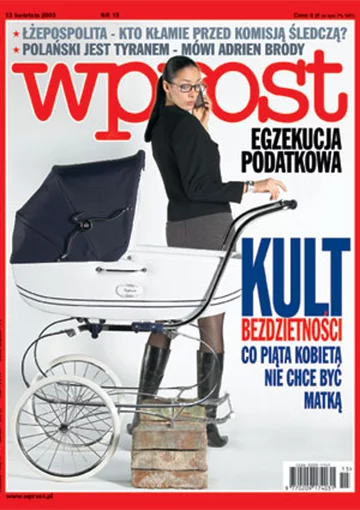 Okładka tygodnika Wprost nr 15/2003 (1063)