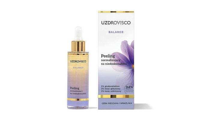 Peeling normalizujący na niedoskonałości