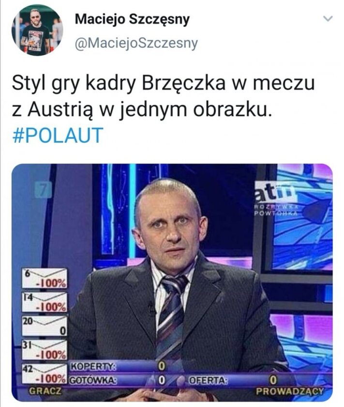 Mem po meczu reprezentacji Polski 