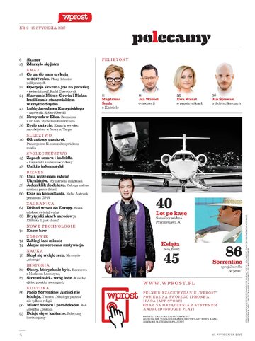 Spis treści "Wprost" 2/2017