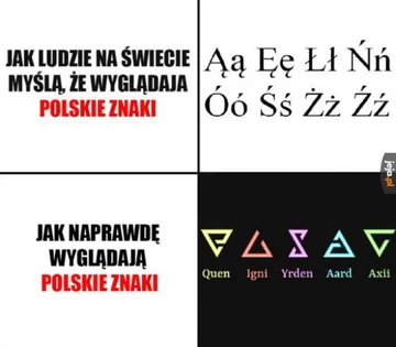 Mem inspirowany grami z serii Wiedźmin 