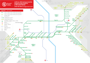 Warszawski transport Publiczny -&nbsp;mapa