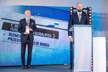 Prezes Rady Polskich Przedsiębiorc&oacute;w Globalnych Grzegorz Piątkowski i&nbsp;Wiceprezes Rady Polskich Przedsiębiorc&oacute;w Globalnych Michał Broniewicz