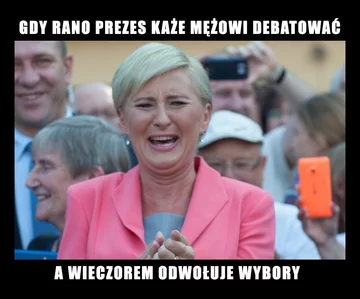 Mem po debacie prezydenckiej 