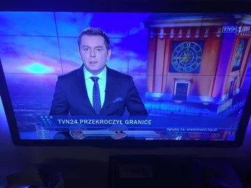 Pasek TVP za czasów prezesury Jacka Kurskiego 