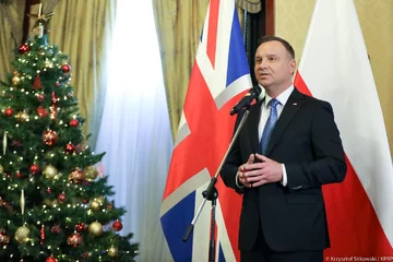 Andrzej Duda podczas wizyty w Londynie 