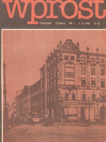 Okładka &bdquo;Wprost"