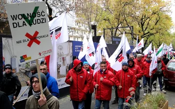 Protest przeciwko CETA w Warszawie 