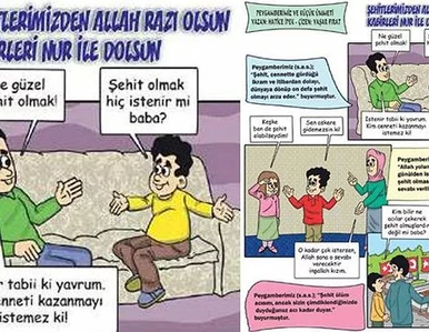 Miniatura: Komiksami zachęcają dzieci do męczeńskiej...