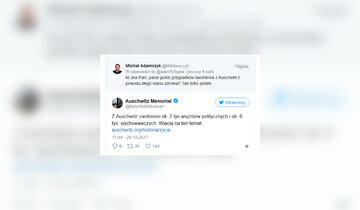 Wymiana zdań między dziennikarzem TVP a&nbsp;Muzeum Auschwitz