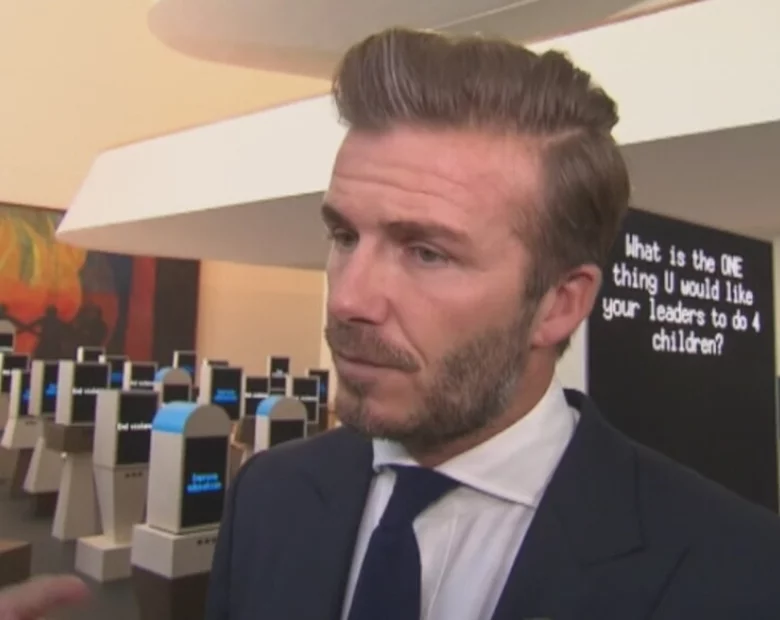 Miniatura: Beckham: Gdy widzę te dramatyczne zdjęcia...