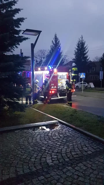 Spalona scena w Ustroniu 