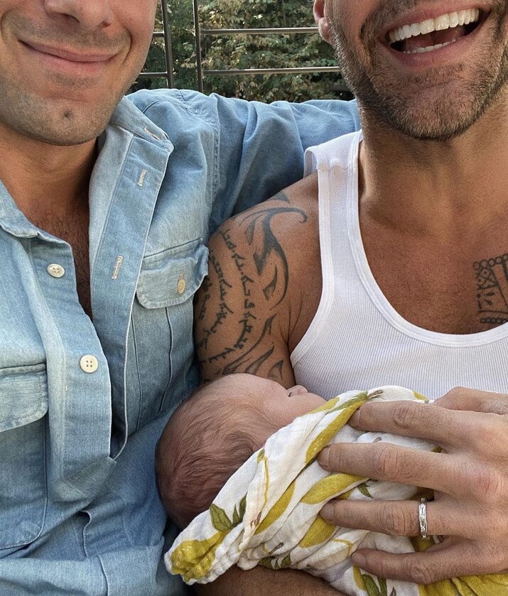 Ricky Martin z mężem i najmłodszym synem 