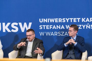 Dr Tomasz Jacek Lis (od lewej) oraz&nbsp;dr Bartosz Płotka