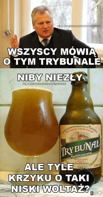 Mem z Aleksandrem Kwaśniewskim 