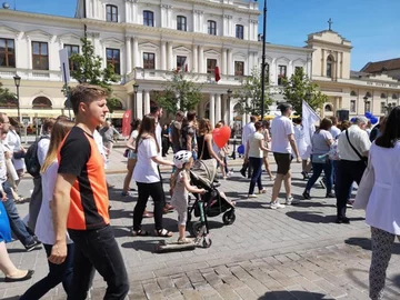 Zdjęcie z protestu lekarzy i zawodów medycznych z 1 czerwca 2019 r. 