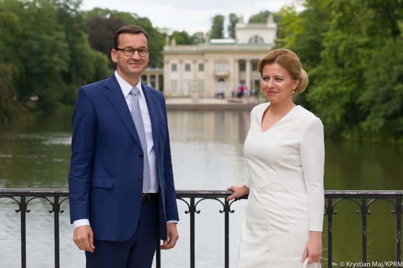 Zuzana Čaputova i Mateusz Morawiecki 