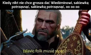 Mem inspirowany grami z serii Wiedźmin 