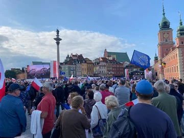 Wiec Donalda Tuska w Warszawie 