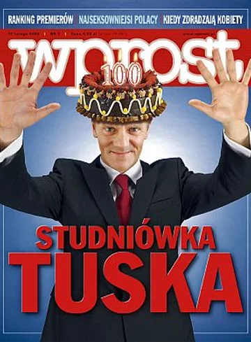 Okładka tygodnika Wprost nr 7/2008 (1312)