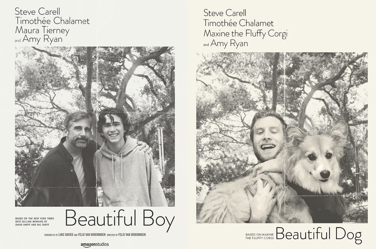 Plakat "Beautiful Boy" i plakat "Beautiful Dog" 
