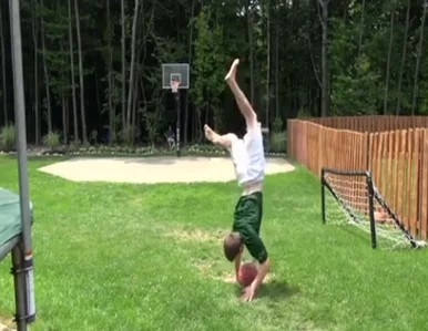 Miniatura: Najpierw salto, potem kosz - niezwykły...