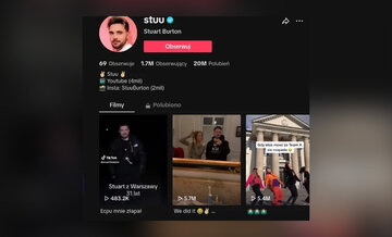 Konto Stuu na&nbsp;TikToku