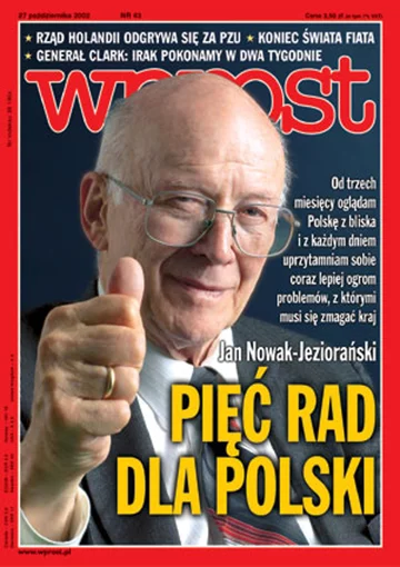 Okładka tygodnika Wprost nr 43/2002 (1039)